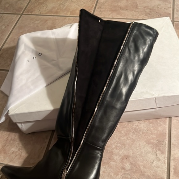 NWT- IRO BOOTS Size 38 New In Box Black Soft Leather, never worn,outside zipper - Picture 6 of 6
